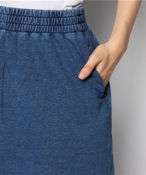 CIAOPANIC（チャオパニック）の「【Ciaopanic】INDIGO裏毛フレアSK（スカート・レディース・ブルー/インディゴブルー・FREE）」の4枚目の写真