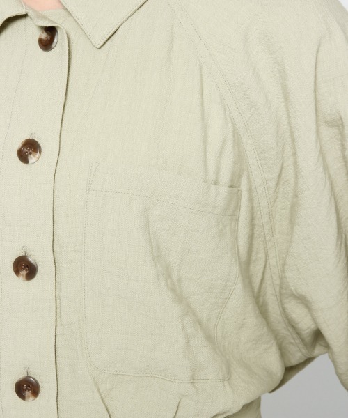 Heather(ヘザー)の「バックリボンミニタケシャツ 875790(シャツ/ブラウス・レディース・ベージュ/アイボリー/グリーン系その他・FREE)」の12枚目の写真