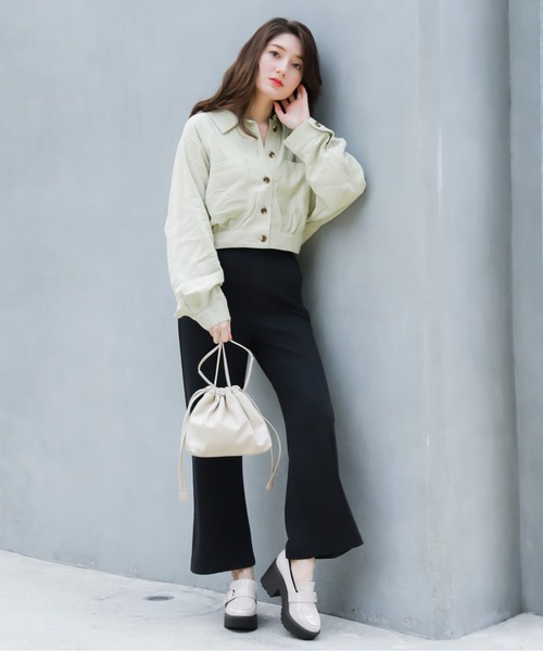 Heather(ヘザー)の「バックリボンミニタケシャツ 875790(シャツ/ブラウス・レディース・ベージュ/アイボリー/グリーン系その他・FREE)」の7枚目の写真