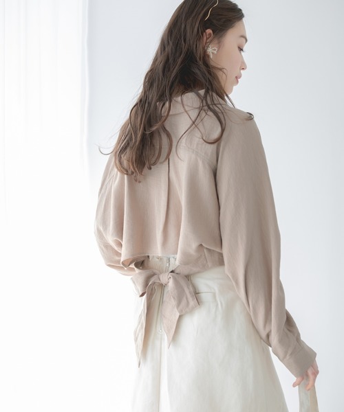 Heather(ヘザー)の「バックリボンミニタケシャツ 875790(シャツ/ブラウス・レディース・ベージュ/アイボリー/グリーン系その他・FREE)」の18枚目の写真