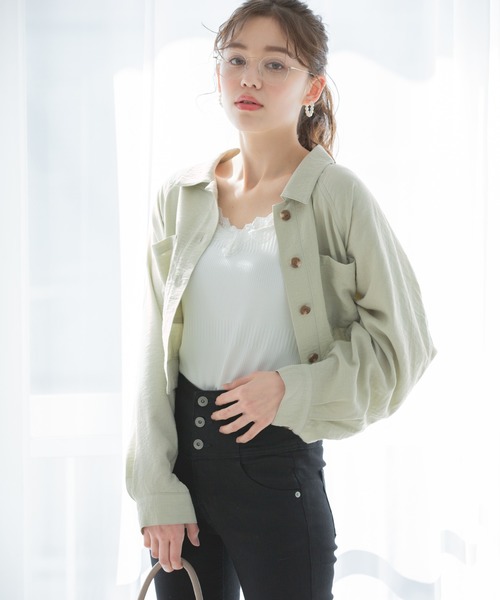 Heather(ヘザー)の「バックリボンミニタケシャツ 875790(シャツ/ブラウス・レディース・ベージュ/アイボリー/グリーン系その他・FREE)」の19枚目の写真