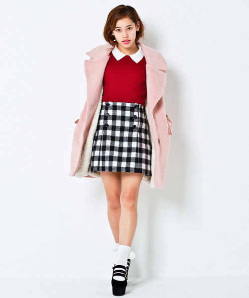 WEGO(ウィゴー)の「WEGO/ポンポン付きソックス(ソックス/靴下・レディース・ブラック/サックスブルー/パープル/ピンク/ホワイト・FREE)」の9枚目の写真