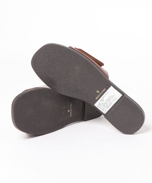 HIPS(ヒップス)の「バックルミュール(サンダル・レディース・ブラック/ダークブラウン/ダークグリーン/アイボリー・M/L/S)」の6枚目の写真