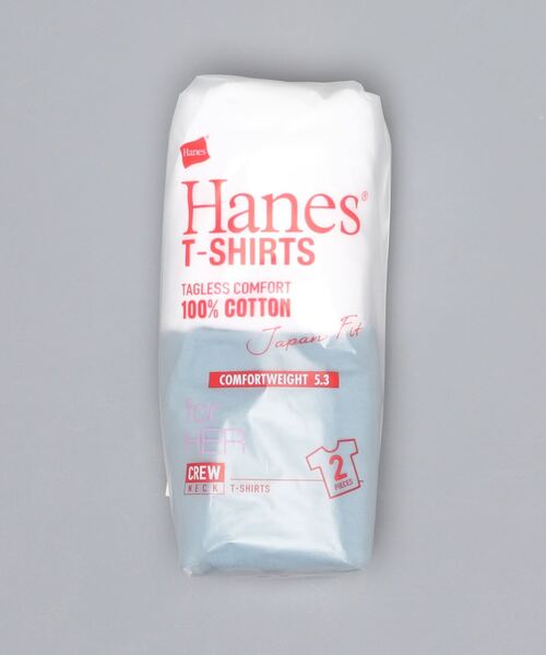 HANES（ヘインズ）の「【HANES/ヘインズ】ジャパンフィット 2枚組【白黒アソート】JAPAN FIT クルーネックTシャツ 透けにくい5.3oz（Tシャツ/カットソー・レディース・その他1/その他4/その他3/その他5/その他6/その他8/その他7/その他9・LARGE/MEDIUM）」の3枚目の写真