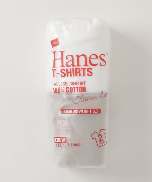 HANES（ヘインズ）の「【HANES/ヘインズ】ジャパンフィット 2枚組【白黒アソート】JAPAN FIT クルーネックTシャツ 透けにくい5.3oz（Tシャツ/カットソー・レディース・その他1/その他4/その他3/その他5/その他6/その他8/その他7/その他9・LARGE/MEDIUM）」の5枚目の写真