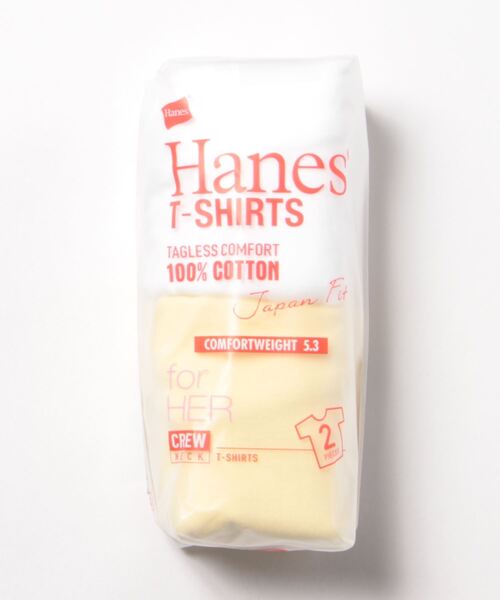 HANES（ヘインズ）の「【HANES/ヘインズ】ジャパンフィット 2枚組【白黒アソート】JAPAN FIT クルーネックTシャツ 透けにくい5.3oz（Tシャツ/カットソー・レディース・その他1/その他4/その他3/その他5/その他6/その他8/その他7/その他9・LARGE/MEDIUM）」の6枚目の写真