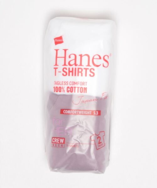 HANES（ヘインズ）の「【HANES/ヘインズ】ジャパンフィット 2枚組【白黒アソート】JAPAN FIT クルーネックTシャツ 透けにくい5.3oz（Tシャツ/カットソー・レディース・その他1/その他4/その他3/その他5/その他6/その他8/その他7/その他9・LARGE/MEDIUM）」の7枚目の写真