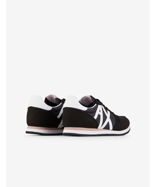 ARMANI EXCHANGE(アルマーニエクスチェンジ)の「【A|Xアルマーニ エクスチェンジ】AXロゴ レースアップナイロンスニーカー(スニーカー・レディース・ライトブルー/ホワイト×ホワイト/ブラック・36/38/37/39)」の7枚目の写真