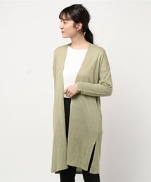 KOBE LETTUCE | リネン混ハイゲージロングニットカーディガン(カーディガン/ボレロ)