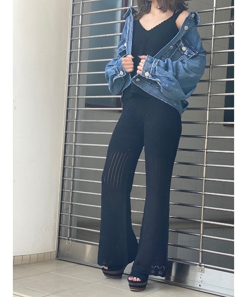 one way（ワンウェイ）の「クロシェパンツ（その他パンツ・レディース・ホワイト/ブラック/ベージュ・FREE）」の3枚目の写真