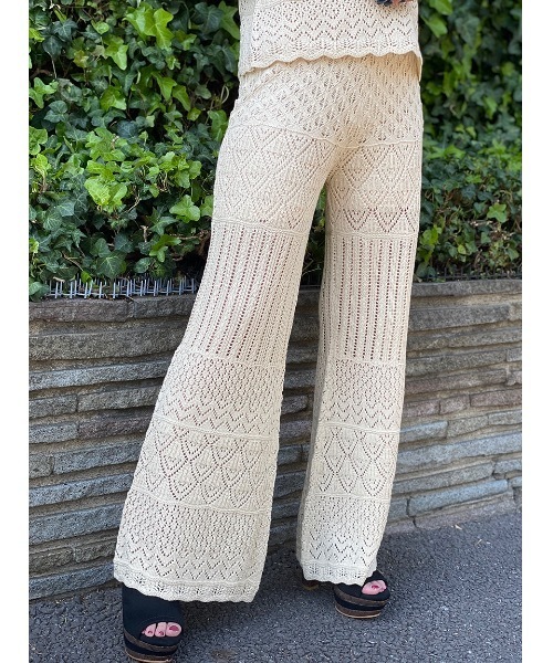 one way（ワンウェイ）の「クロシェパンツ（その他パンツ・レディース・ホワイト/ブラック/ベージュ・FREE）」の9枚目の写真