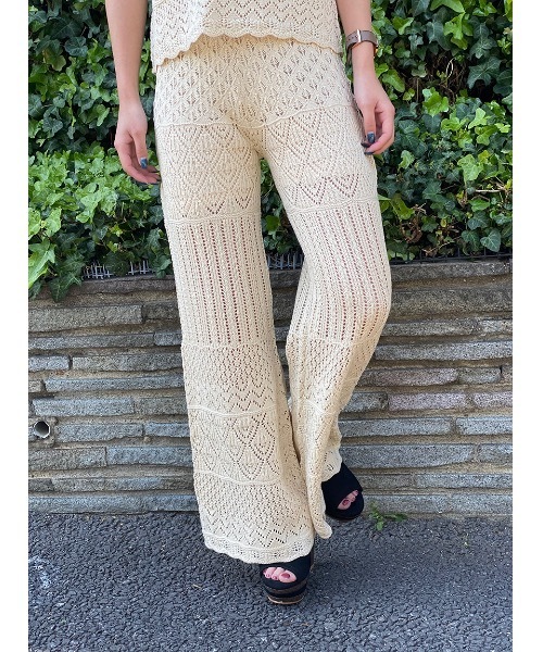 one way（ワンウェイ）の「クロシェパンツ（その他パンツ・レディース・ホワイト/ブラック/ベージュ・FREE）」の12枚目の写真