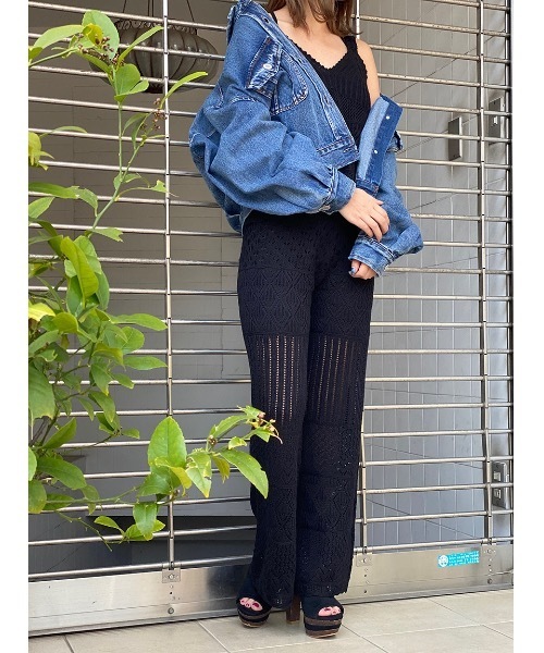 one way（ワンウェイ）の「クロシェパンツ（その他パンツ・レディース・ホワイト/ブラック/ベージュ・FREE）」の4枚目の写真