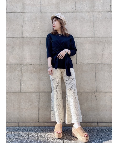 one way（ワンウェイ）の「クロシェパンツ（その他パンツ・レディース・ホワイト/ブラック/ベージュ・FREE）」の14枚目の写真