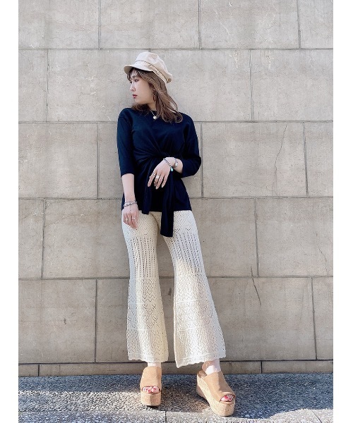 one way（ワンウェイ）の「クロシェパンツ（その他パンツ・レディース・ホワイト/ブラック/ベージュ・FREE）」の10枚目の写真