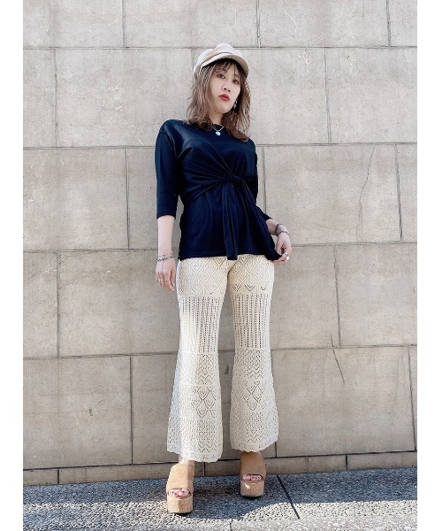 one way（ワンウェイ）の「クロシェパンツ（その他パンツ・レディース・ホワイト/ブラック/ベージュ・FREE）」の13枚目の写真