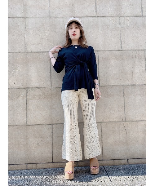 one way（ワンウェイ）の「クロシェパンツ（その他パンツ・レディース・ホワイト/ブラック/ベージュ・FREE）」の8枚目の写真