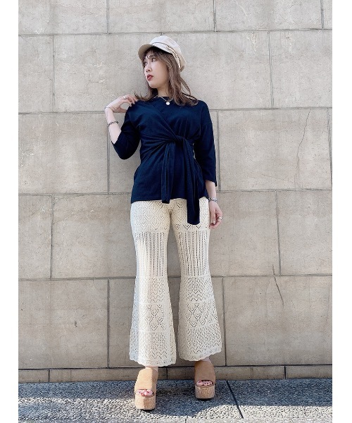 one way（ワンウェイ）の「クロシェパンツ（その他パンツ・レディース・ホワイト/ブラック/ベージュ・FREE）」の16枚目の写真