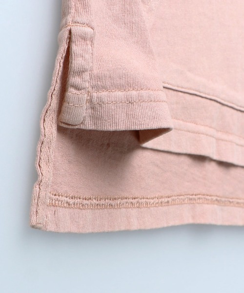 RADCHAP（ラッドチャップ）の「ピグメントフードフレンチスリーブTシャツ（Tシャツ/カットソー・キッズ・ピンク/カーキオリーブ・90cm/100cm/110cm/120cm/130cm/140cm/150cm）」の21枚目の写真