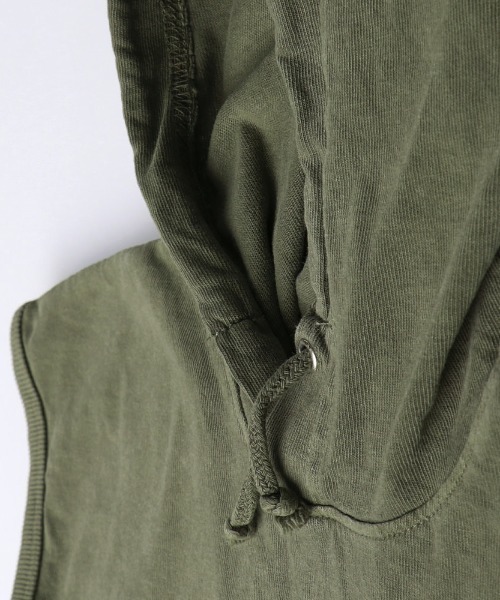 RADCHAP（ラッドチャップ）の「ピグメントフードフレンチスリーブTシャツ（Tシャツ/カットソー・キッズ・ピンク/カーキオリーブ・90cm/100cm/110cm/120cm/130cm/140cm/150cm）」の10枚目の写真