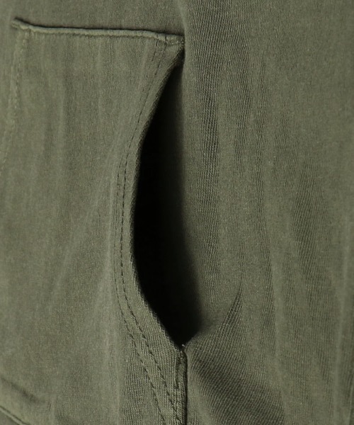 RADCHAP（ラッドチャップ）の「ピグメントフードフレンチスリーブTシャツ（Tシャツ/カットソー・キッズ・ピンク/カーキオリーブ・90cm/100cm/110cm/120cm/130cm/140cm/150cm）」の12枚目の写真