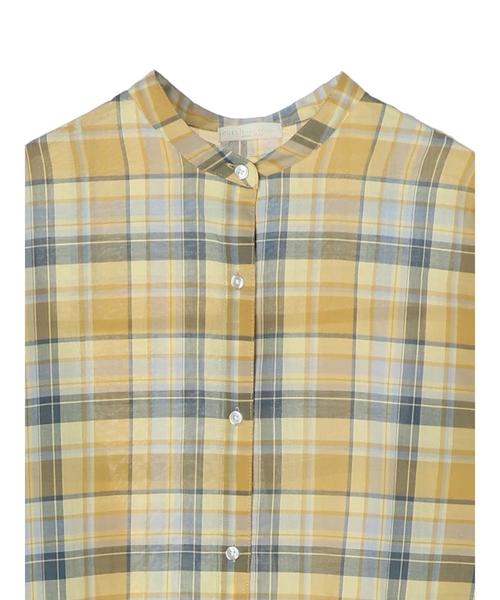 earth music&ecology（アースミュージックアンドエコロジー）の「60ローンシャツワンピース ＊（ワンピース・レディース・ベージュ/ネイビー/ブラウン/グレー/レッド/イエロー・FREE）」の16枚目の写真