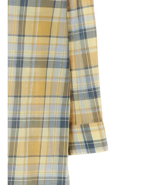 earth music&ecology（アースミュージックアンドエコロジー）の「60ローンシャツワンピース ＊（ワンピース・レディース・ベージュ/ネイビー/ブラウン/グレー/レッド/イエロー・FREE）」の15枚目の写真