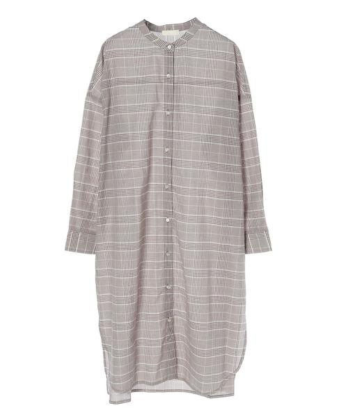 earth music&ecology（アースミュージックアンドエコロジー）の「60ローンシャツワンピース ＊（ワンピース・レディース・ベージュ/ネイビー/ブラウン/グレー/レッド/イエロー・FREE）」の10枚目の写真