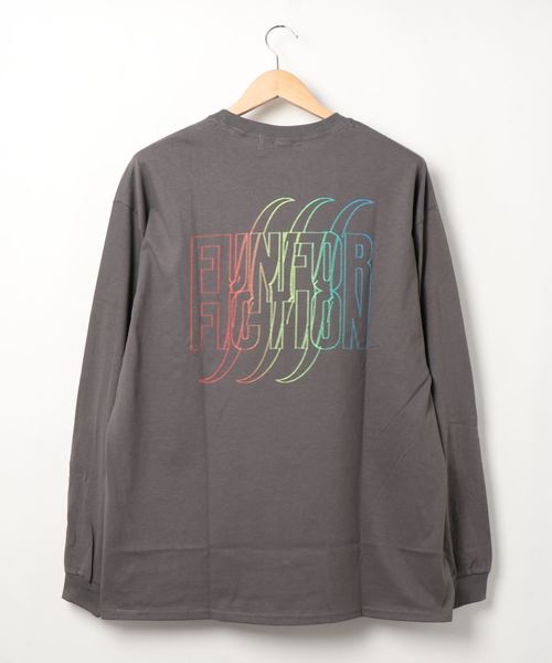 NO WAY（ノーウェイ）の「/FUN FOR FICTION/RAINBOW LS T（Tシャツ/カットソー・レディース・チャコールグレー/ナチュラル・FREE）」の3枚目の写真