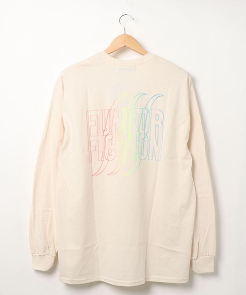 NO WAY（ノーウェイ）の「/FUN FOR FICTION/RAINBOW LS T（Tシャツ/カットソー・レディース・チャコールグレー/ナチュラル・FREE）」の4枚目の写真