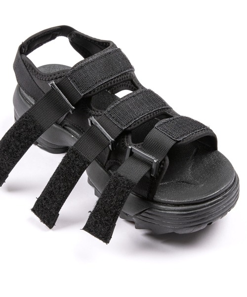 MEI（メイ）の「MEI メイ RECYCLE TAPE SANDAL ベルクロ スポーツサンダル フラットサンダル スニーカーサンダル MEI-SDL-200003（サンダル・レディース・ブラック/ネイビー/オリーブ/ベージュ・S/L/M）」の20枚目の写真