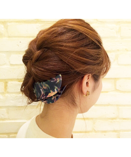 Kastane（カスタネ）の「【Kastane】アメリーヘアクリップ（その他ヘアアクセサリー・レディース・ネイビー/サックスブルー・FREE）」の2枚目の写真