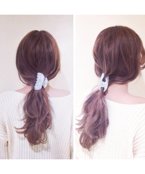 Kastane（カスタネ）の「【Kastane】アメリーヘアクリップ（その他ヘアアクセサリー・レディース・ネイビー/サックスブルー・FREE）」の7枚目の写真