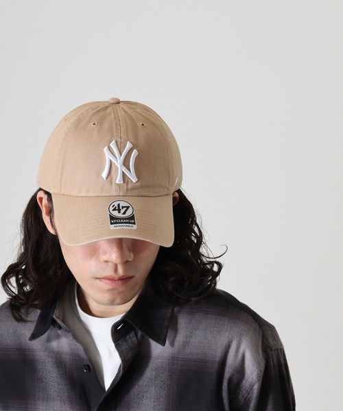 '47（フォーティーセブン）の「MLB公認 ’47BRAND CLEAN UP CAP クリーナップキャップ BBCAP（キャップ・メンズ・オフホワイト/カーキ/ナチュラル/カーキ系1/カーキ系2/ブルー/レッド/ブラック/カーキ系/ロイヤルブルー・FREE）」の22枚目の写真