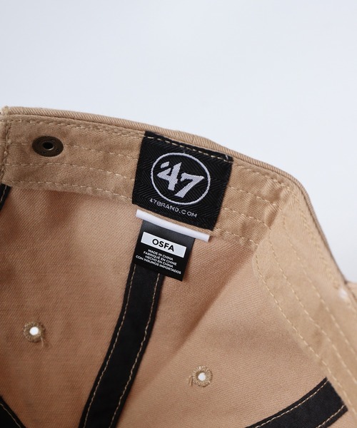 '47（フォーティーセブン）の「MLB公認 ’47BRAND CLEAN UP CAP クリーナップキャップ BBCAP（キャップ・メンズ・オフホワイト/カーキ/ナチュラル/カーキ系1/カーキ系2/ブルー/レッド/ブラック/カーキ系/ロイヤルブルー・FREE）」の18枚目の写真