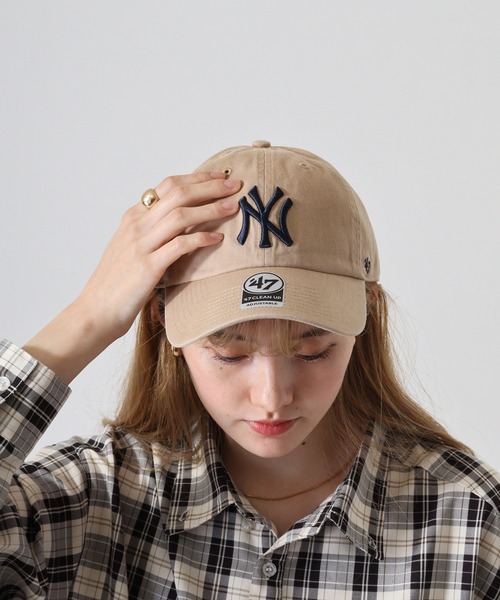 '47（フォーティーセブン）の「MLB公認 ’47BRAND CLEAN UP CAP クリーナップキャップ BBCAP（キャップ・メンズ・オフホワイト/カーキ/ナチュラル/カーキ系1/カーキ系2/ブルー/レッド/ブラック/カーキ系/ロイヤルブルー・FREE）」の20枚目の写真