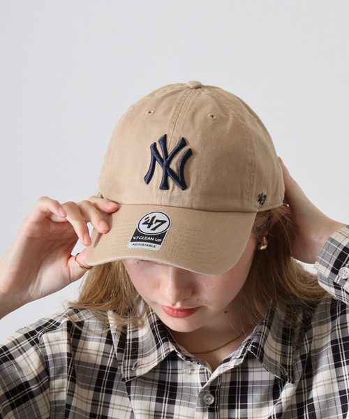 '47（フォーティーセブン）の「MLB公認 ’47BRAND CLEAN UP CAP クリーナップキャップ BBCAP（キャップ・メンズ・オフホワイト/カーキ/ナチュラル/カーキ系1/カーキ系2/ブルー/レッド/ブラック/カーキ系/ロイヤルブルー・FREE）」の21枚目の写真