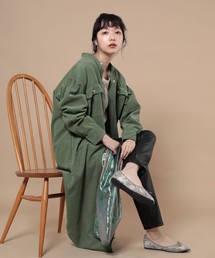 Something×FREAK'S STORE/サムシング　別注 CORDUROY SHIRT ONEPIECE/コーデュロイシャツワンピース(バンドカラーシャツワンピース)