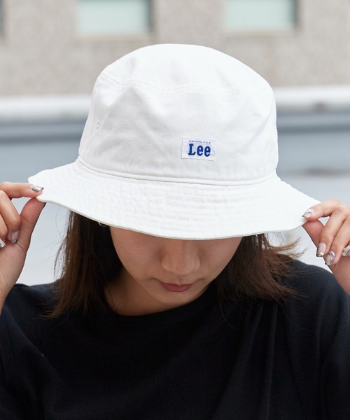 Lee(リー)の「LEE/リー BUCKET COTTON TWILL バケットハット(ハット・メンズ・ホワイト/ブラック/ベージュ・FREE)」の2枚目の写真