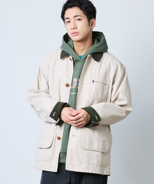 L.L.Bean（エルエルビーン）の「オリジナル・フィールド・コート、コットンの裏地付き 米国フィット・レギュラー（カバーオール・メンズ・カーキブラウン/オリーブ/サンドベージュ/ブルーグレー・SMALL/MEDIUM/LARGE）」の16枚目の写真
