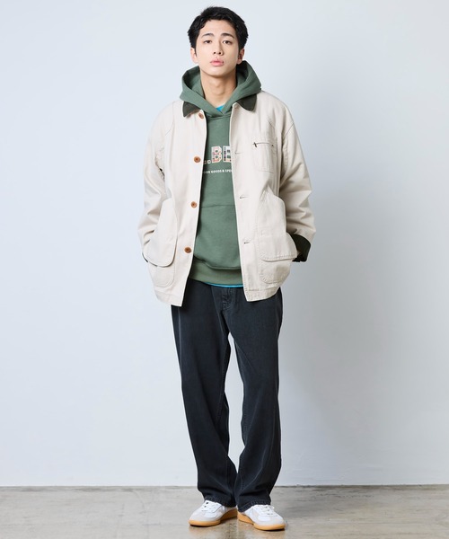 美品　LLBean フィールドコート　サンドベージュ×ブラウン　カバーオール オリジナル・フィールド・コート、コットンの裏地付き 米国フィット