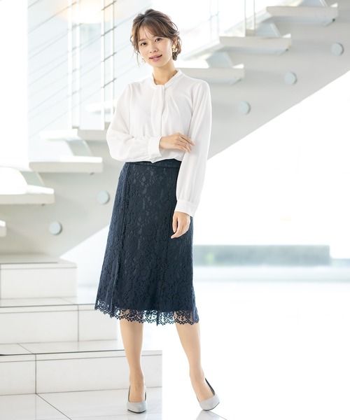 セール レース 梯子レース使いレースフレアースカート 裏地付き スカート White Joola ホワイトジョーラ のファッション通販 Zozotown