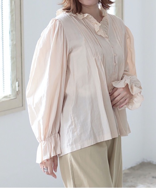 sakishimatokyo(サキシマトーキョー)の「【ZOZO限定】サキシマamp「エリレースデザインブラウス」(シャツ/ブラウス・レディース・ブラック/ベージュ/ホワイト・FREE)」の11枚目の写真