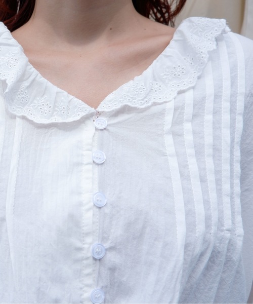 sakishimatokyo(サキシマトーキョー)の「【ZOZO限定】サキシマamp「エリレースデザインブラウス」(シャツ/ブラウス・レディース・ブラック/ベージュ/ホワイト・FREE)」の8枚目の写真