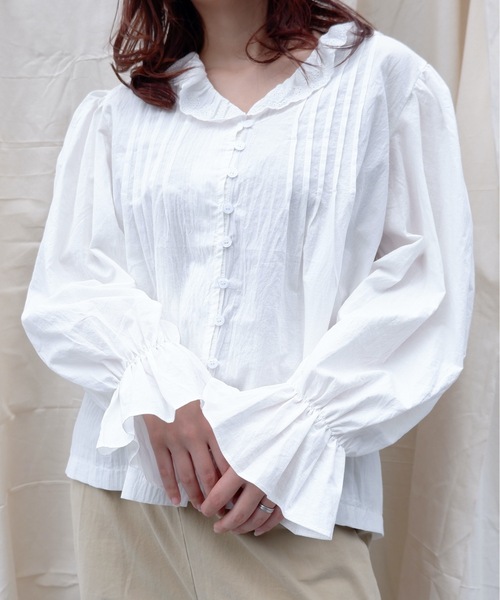 sakishimatokyo(サキシマトーキョー)の「【ZOZO限定】サキシマamp「エリレースデザインブラウス」(シャツ/ブラウス・レディース・ブラック/ベージュ/ホワイト・FREE)」の10枚目の写真