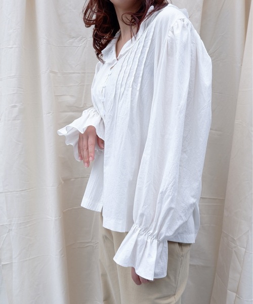 sakishimatokyo(サキシマトーキョー)の「【ZOZO限定】サキシマamp「エリレースデザインブラウス」(シャツ/ブラウス・レディース・ブラック/ベージュ/ホワイト・FREE)」の9枚目の写真