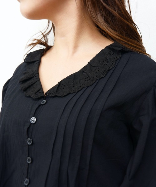 sakishimatokyo(サキシマトーキョー)の「【ZOZO限定】サキシマamp「エリレースデザインブラウス」(シャツ/ブラウス・レディース・ブラック/ベージュ/ホワイト・FREE)」の13枚目の写真