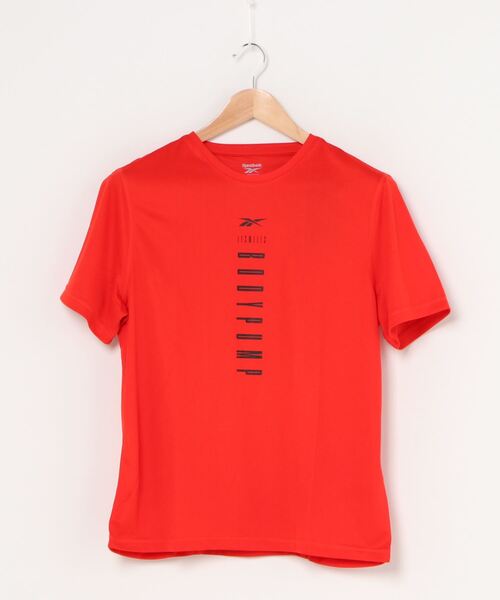 Reebok(リーボック)の「レズミルズR ボディパンプR Tシャツ / Les MillsR BODYPUMPR Tee(Tシャツ/カットソー・メンズ・ブラック/レッド・SMALL/MEDIUM/LARGE/X-LARGE/XX-LARGE/X-SMALL/XXX-LARGE)」の4枚目の写真