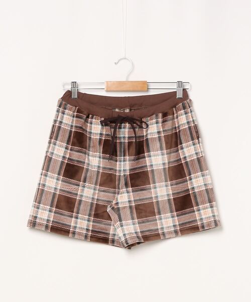 Kid Blue キッドブルー の キッドブルー シャギーカラードチェック 店舗限定 ショートボトム Krpp139 Kidblue その他パンツ Wear
