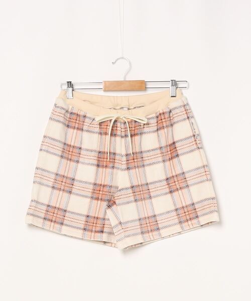 キッドブルー シャギーカラードチェック Kid Krpp139 店舗限定 ショートボトム Krpp139 Kidblue その他パンツ その他パンツ Kid Blue キッドブルー のファッション